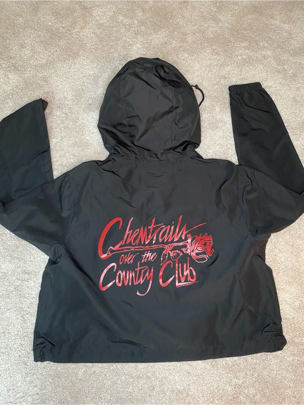 Lana Del Rey Chemtrails Over The Country Club Cropped Black Windbreaker - M - Picture 7 of 7